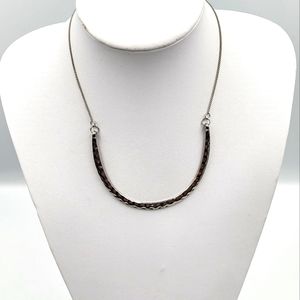 Abstract Silver Necklace
